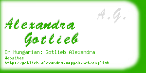 alexandra gotlieb business card